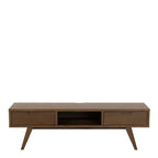 Nivaro TV Unit with 2 Drawers in Smoked Oak