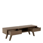 Nivaro TV Unit with 2 Drawers in Smoked Oak