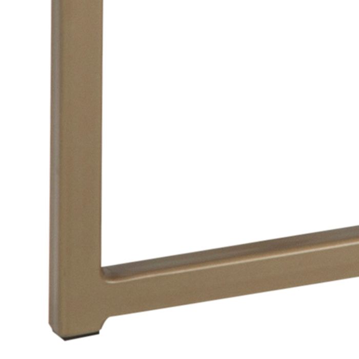 Tessaro Coffee Table with White Marble Top & Brass Legs