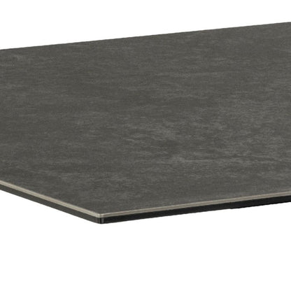 Heaven Dining Table with Ceramic Black Top 200x75.5cm