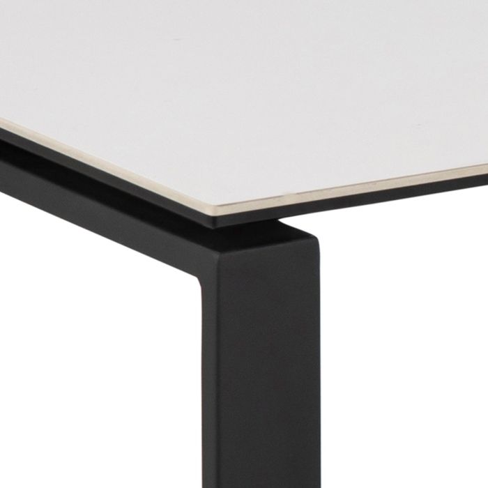 Halden Coffee Table Set with White Ceramic Akranes Top