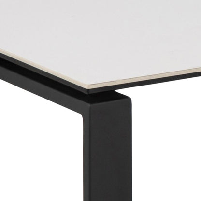 Halden Coffee Table Set with White Ceramic Akranes Top