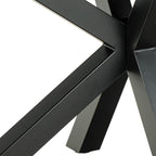 Heaven Dining Table with Ceramic Grey Top 200x75.5cm