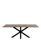 Heaven Dining Table with Ceramic Rusty Brown Top 200x75.5cm