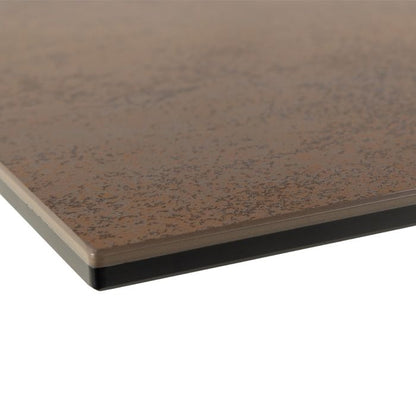 Heaven Dining Table with Ceramic Rusty Brown Top 200x75.5cm