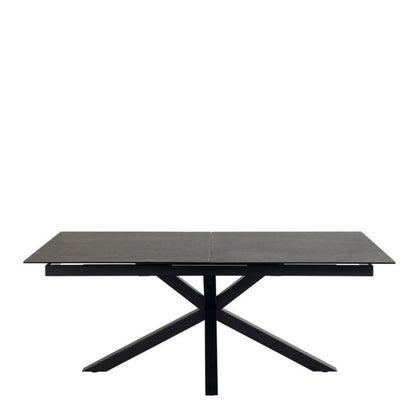 Heaven Extendable Dining Table with Ceramic Black Top 200-240cm
