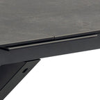 Heaven Extendable Dining Table with Ceramic Black Top 200-240cm