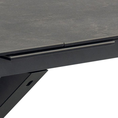 Heaven Extendable Dining Table with Ceramic Black Top 200-240cm