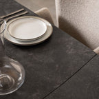 Blackburn Black Ceramic Extending Dining Table