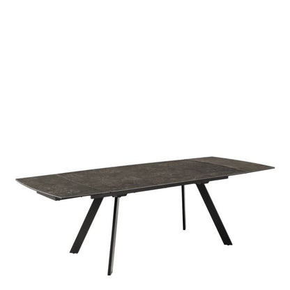 Blackburn Black Ceramic Extending Dining Table