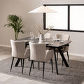 Blackburn Black Ceramic Extending Dining Table