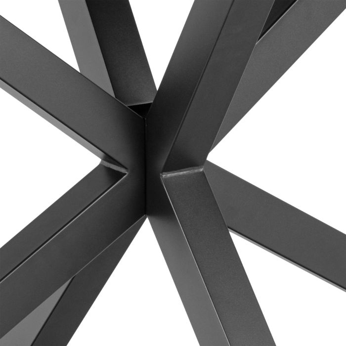 Heaven Dining Table with Ceramic Black Top 135x75.5cm