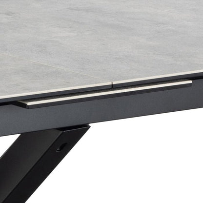 Heaven Extendable Dining Table with Ceramic Grey Top 200-240cm