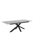 Heaven Extendable Dining Table with Ceramic Grey Top 200-240cm
