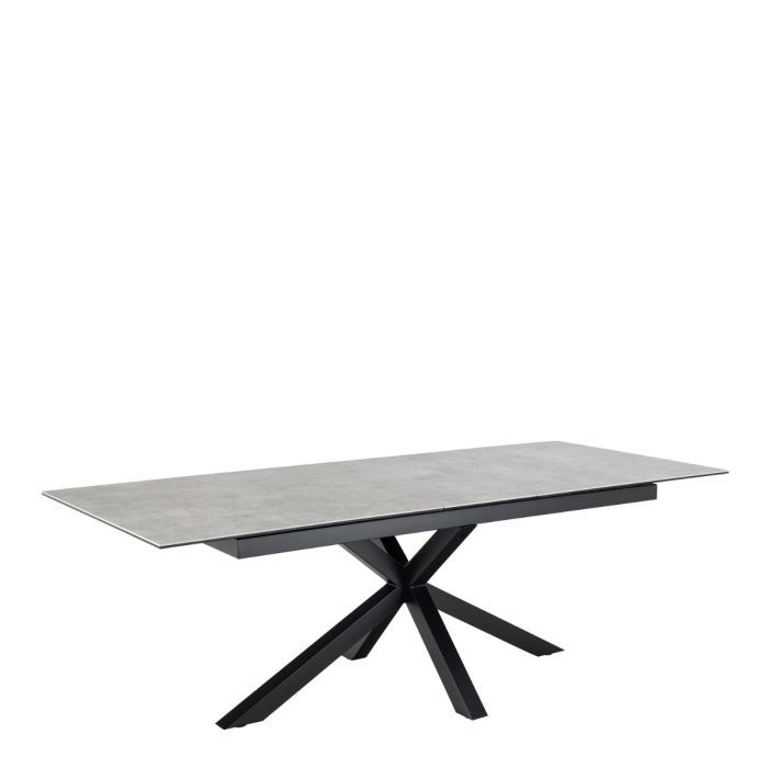 Heaven Extendable Dining Table with Ceramic Grey Top 200-240cm