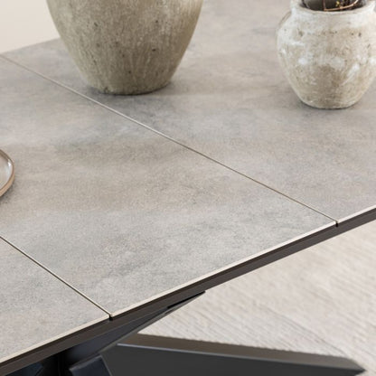 Heaven Extendable Dining Table with Ceramic Grey Top 200-240cm