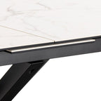 Heaven Extendable Dining Table with Ceramic White Top 200-240cm