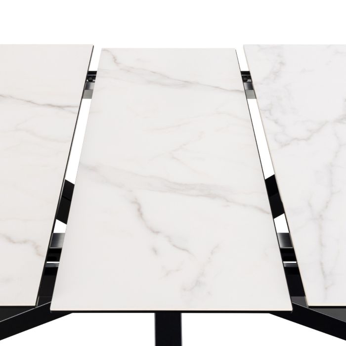 Heaven Extendable Dining Table with Ceramic White Top 200-240cm