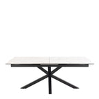 Heaven Extendable Dining Table with Ceramic White Top 200-240cm