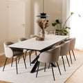 Heaven Extendable Dining Table with Ceramic White Top 200-240cm