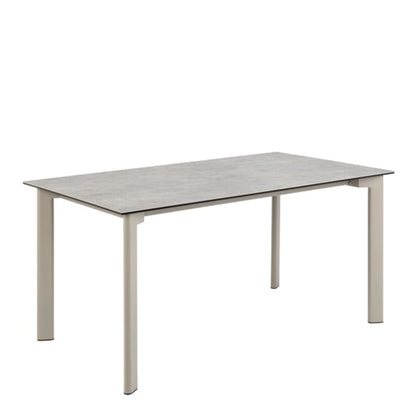 Palermo Ceramic Dining Table in Grey 160x75cm