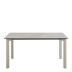Palermo Ceramic Dining Table in Grey 160x75cm