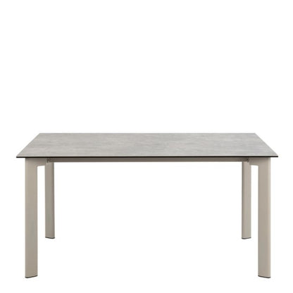 Palermo Ceramic Dining Table in Grey 160x75cm