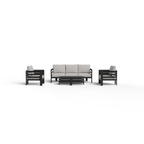 Andros Outdoor Lounge Set - Onyx - 5 Seater