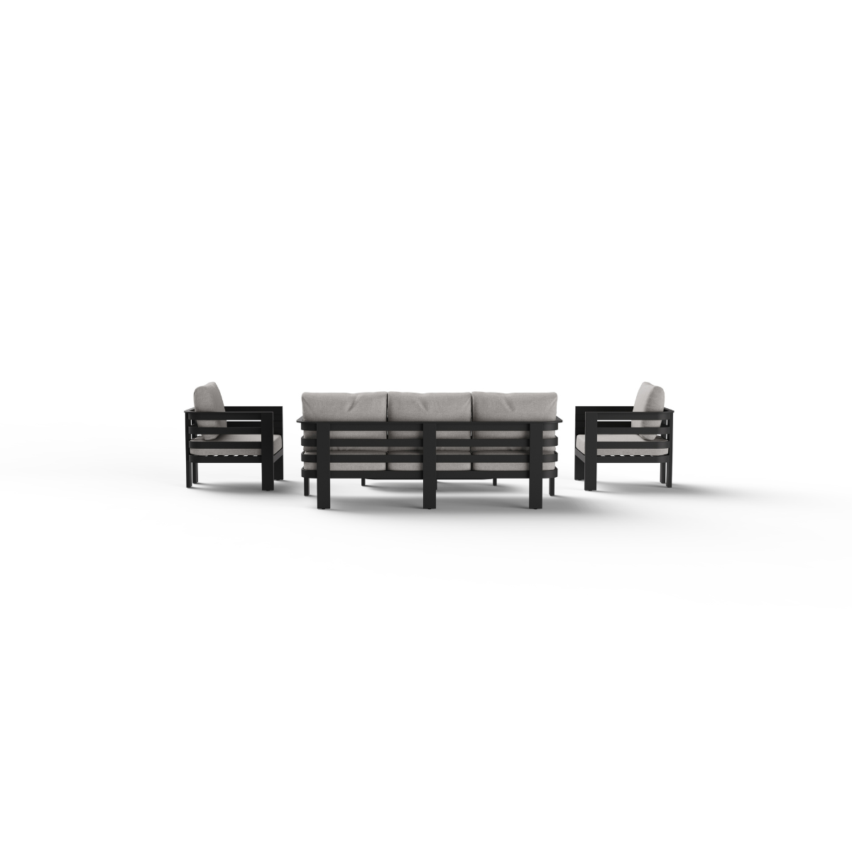 Andros Outdoor Lounge Set - Onyx - 5 Seater
