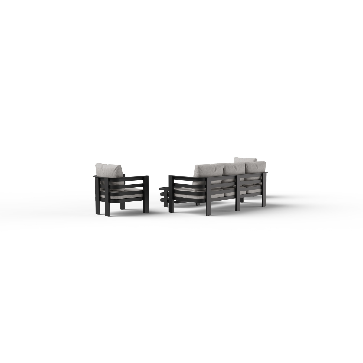 Andros Outdoor Lounge Set - Onyx - 5 Seater