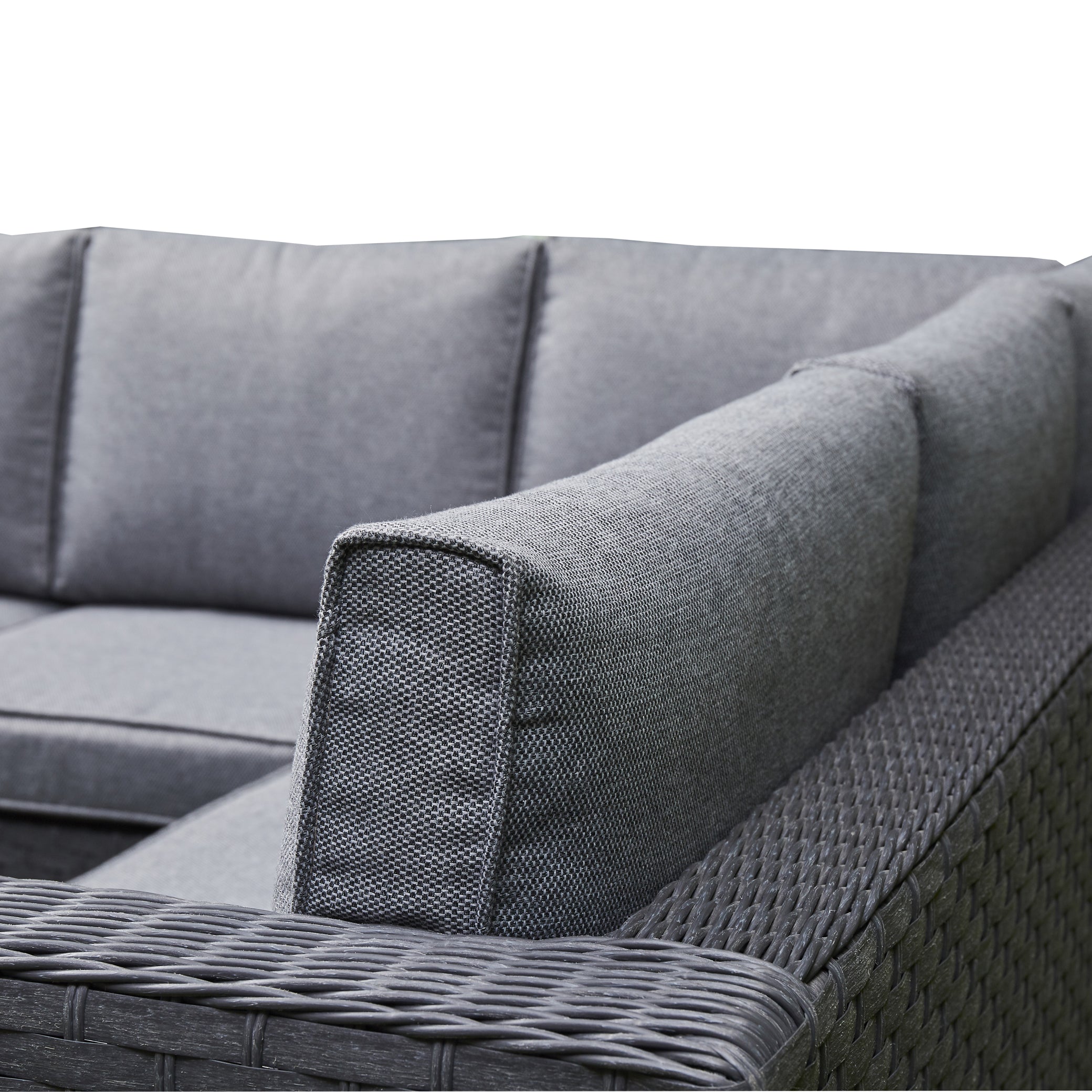 Sundara Corner Sofa Set with Ice Bucket - Grey