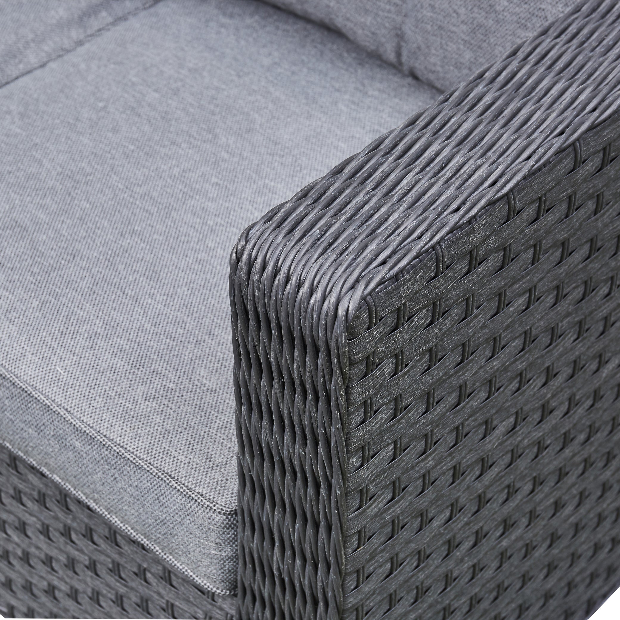 Sundara Corner Sofa Set with Ice Bucket - Grey