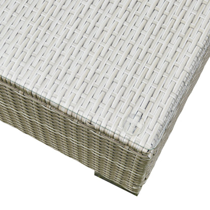 Solace U Shape Rattan Sofa - Grey
