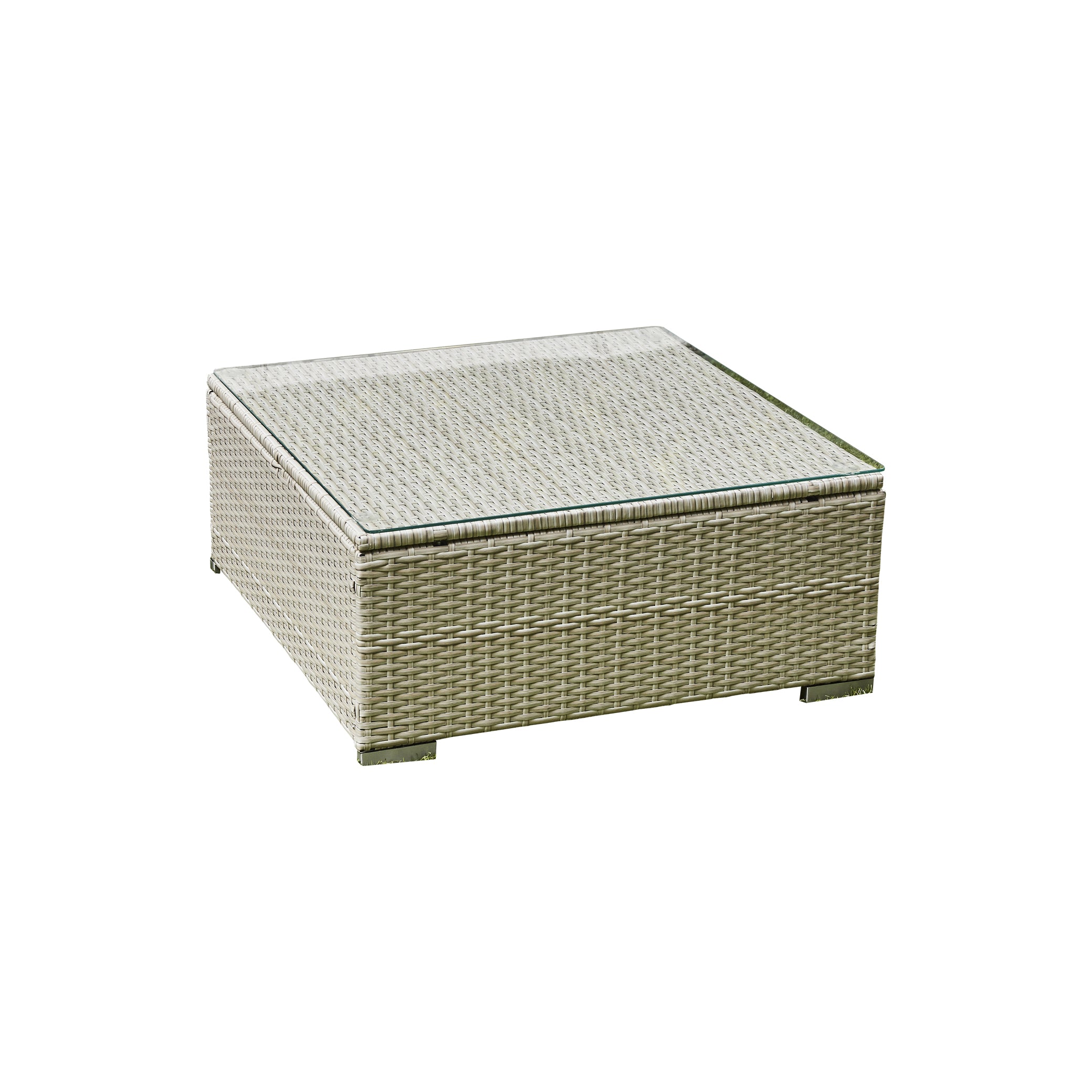 Solace U Shape Rattan Sofa - Grey