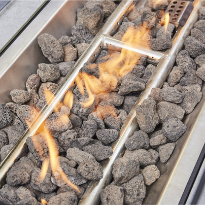 Mirela Rising Firepit Dining Set - Grey