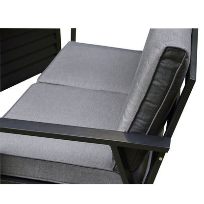 Orlano Firepit Sofa Dining Set - Grey