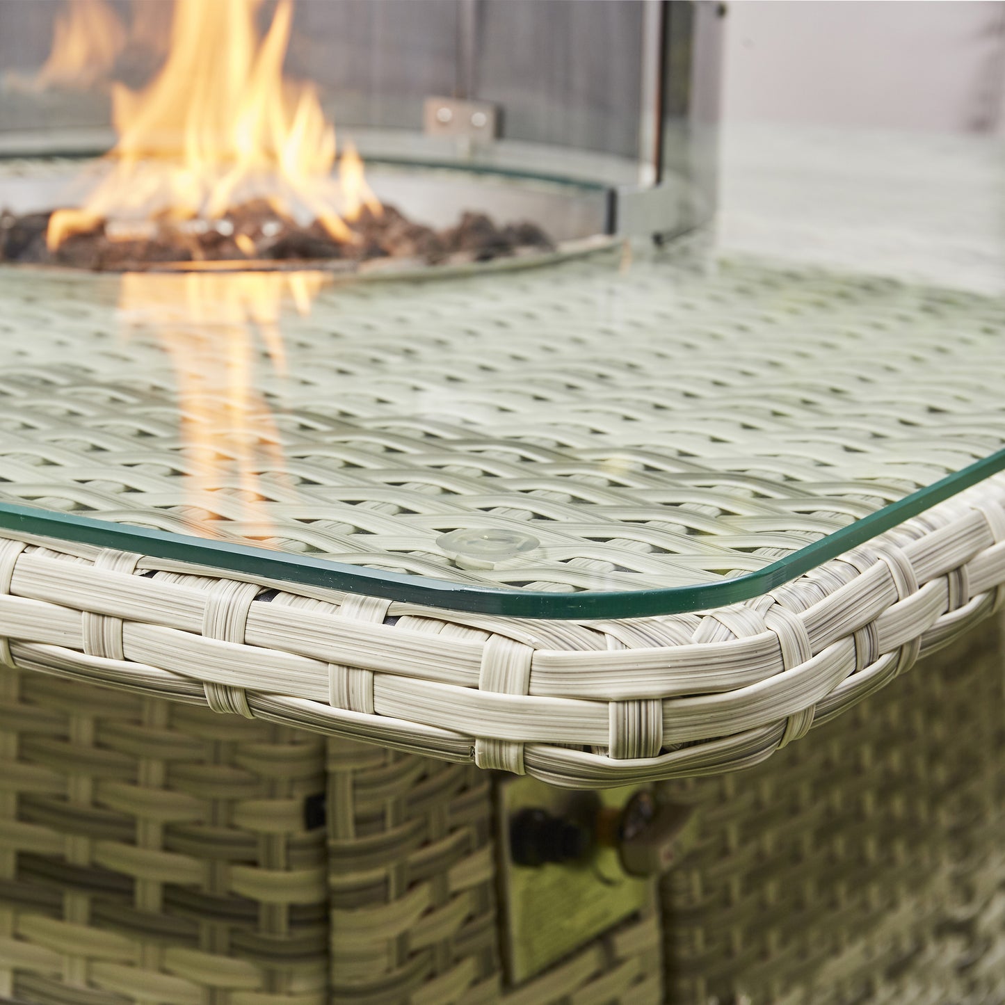 Aurea Firepit Dining Set - Grey