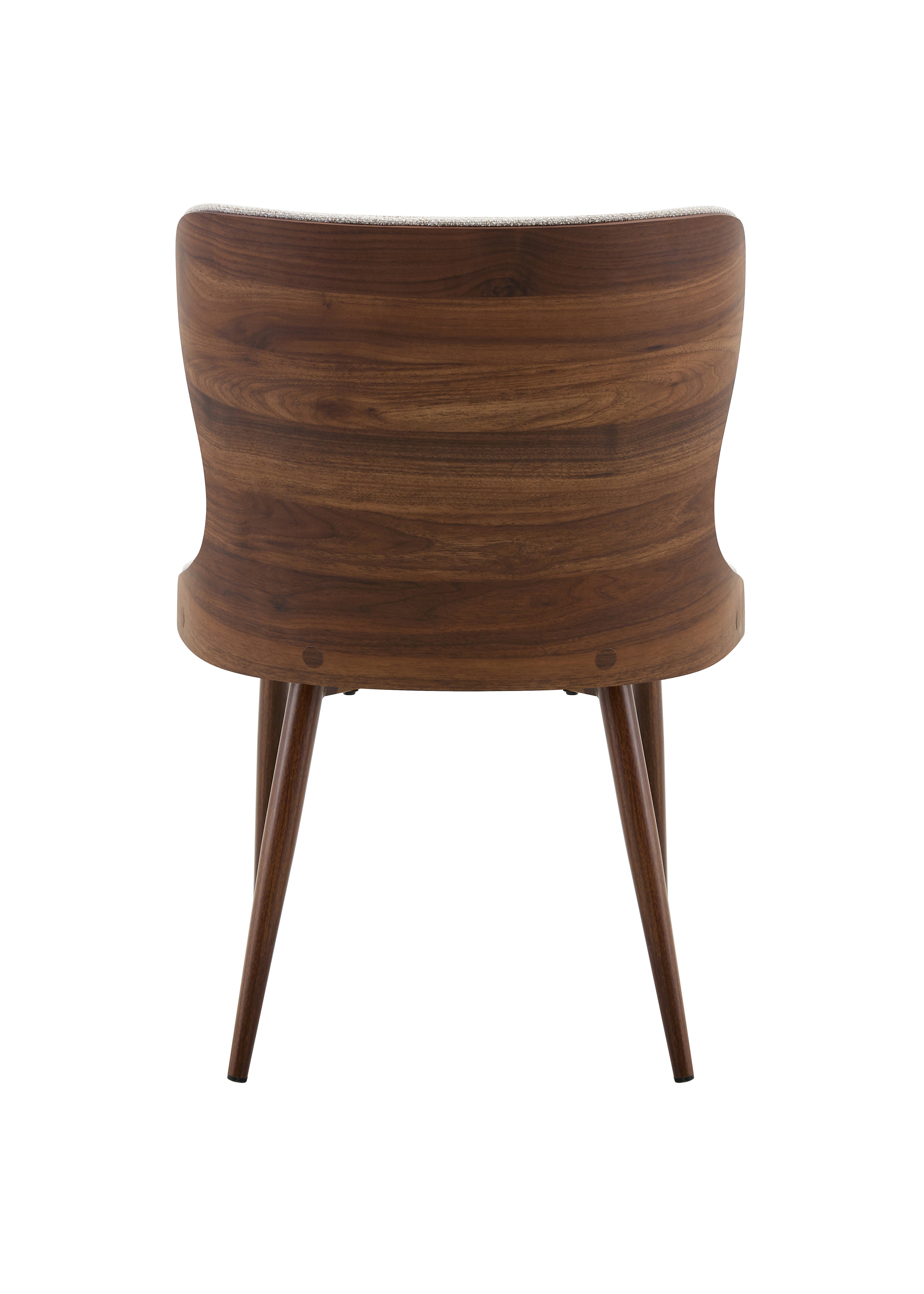Bella Dining Chair - Walnut & Light Taupe