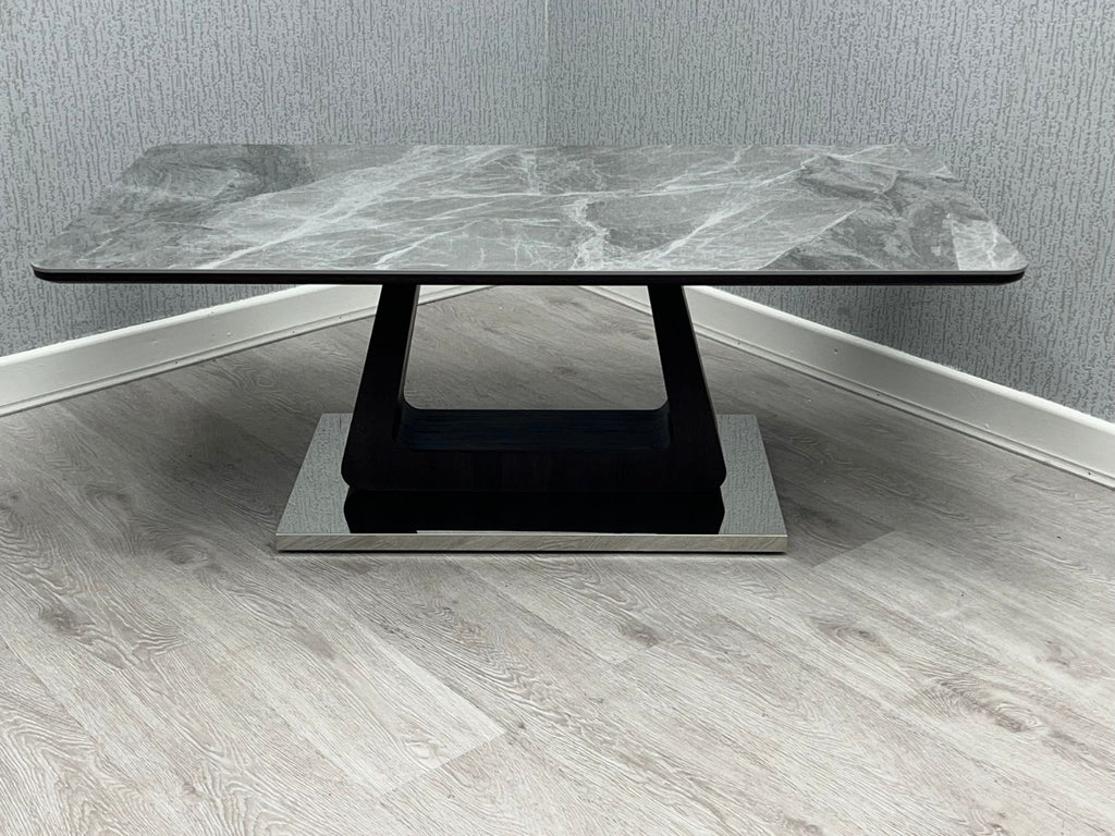 Zermatt Coffee Table With Grey Ceramic