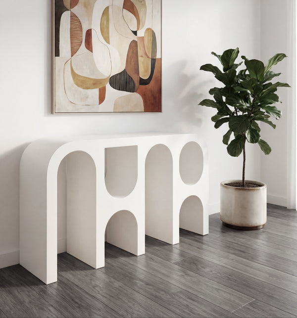 Capriana Console Table - White