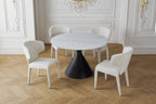 Casa Round 120cm Table - Black & White