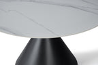 Casa Round 120cm Table - Black & White