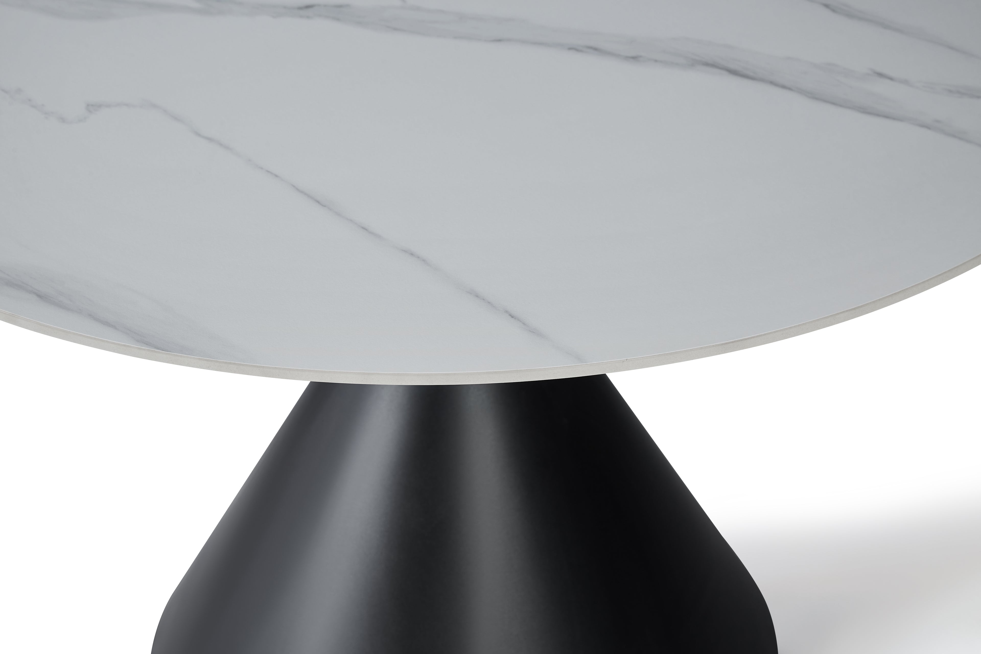 Casa Round 120cm Table - Black & White