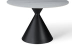 Casa Round 120cm Table - Black & White