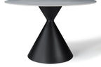 Casa Round 120cm Table - Black & White