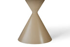 Casa Round 120cm Table - Cappuccino & Travertine