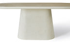 Celine Big 2M Table - Ivory & Travertine
