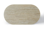 Celine Small 160cm Table - Ivory & Travertine