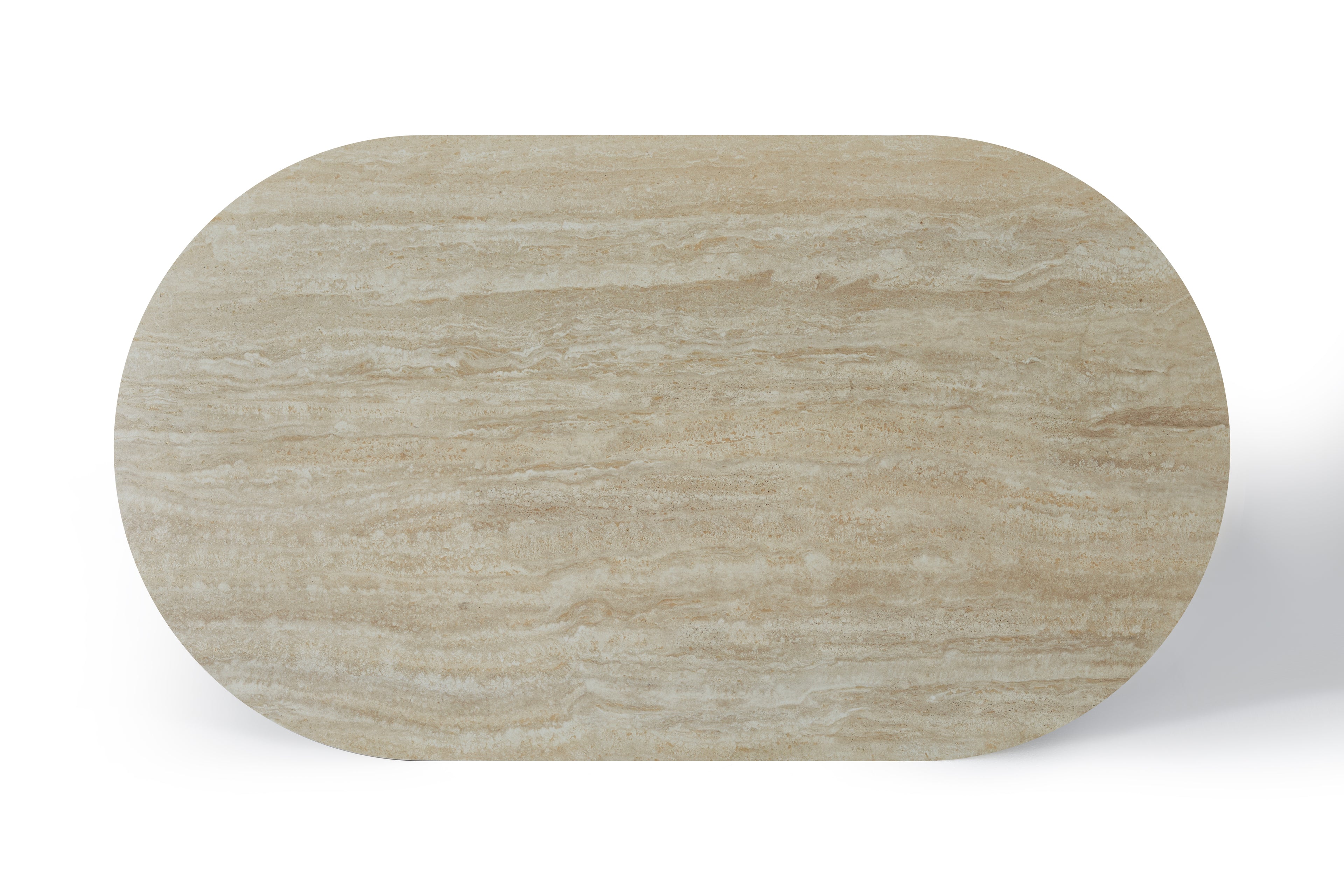 Celine Small 160cm Table - Ivory & Travertine