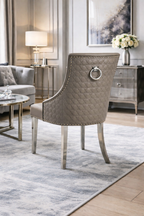 Roma PU Chair (Ring Knocker/Chrome Legs)  (2 Colours)